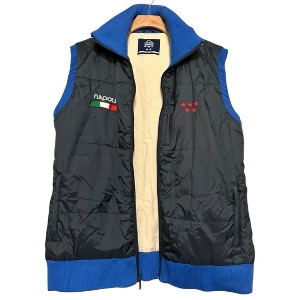Five Star by Blue Marlin Vintage Men’s Size XL Navy Blue Napoli Italy Team Vest